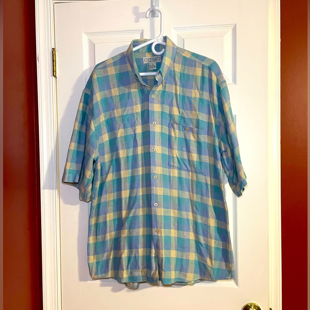 🆑🎉LAST CHANCE!!🎉 Mens Short Sleeve Button Down Shirt